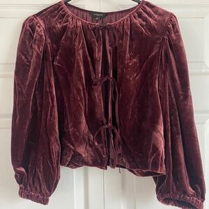 Banana Republic tied 3/4 blouse